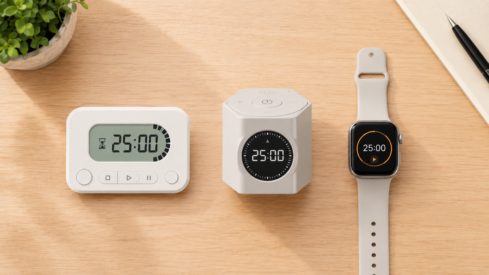 卓上タイマー・TickTime・Apple Watchの3種類比較