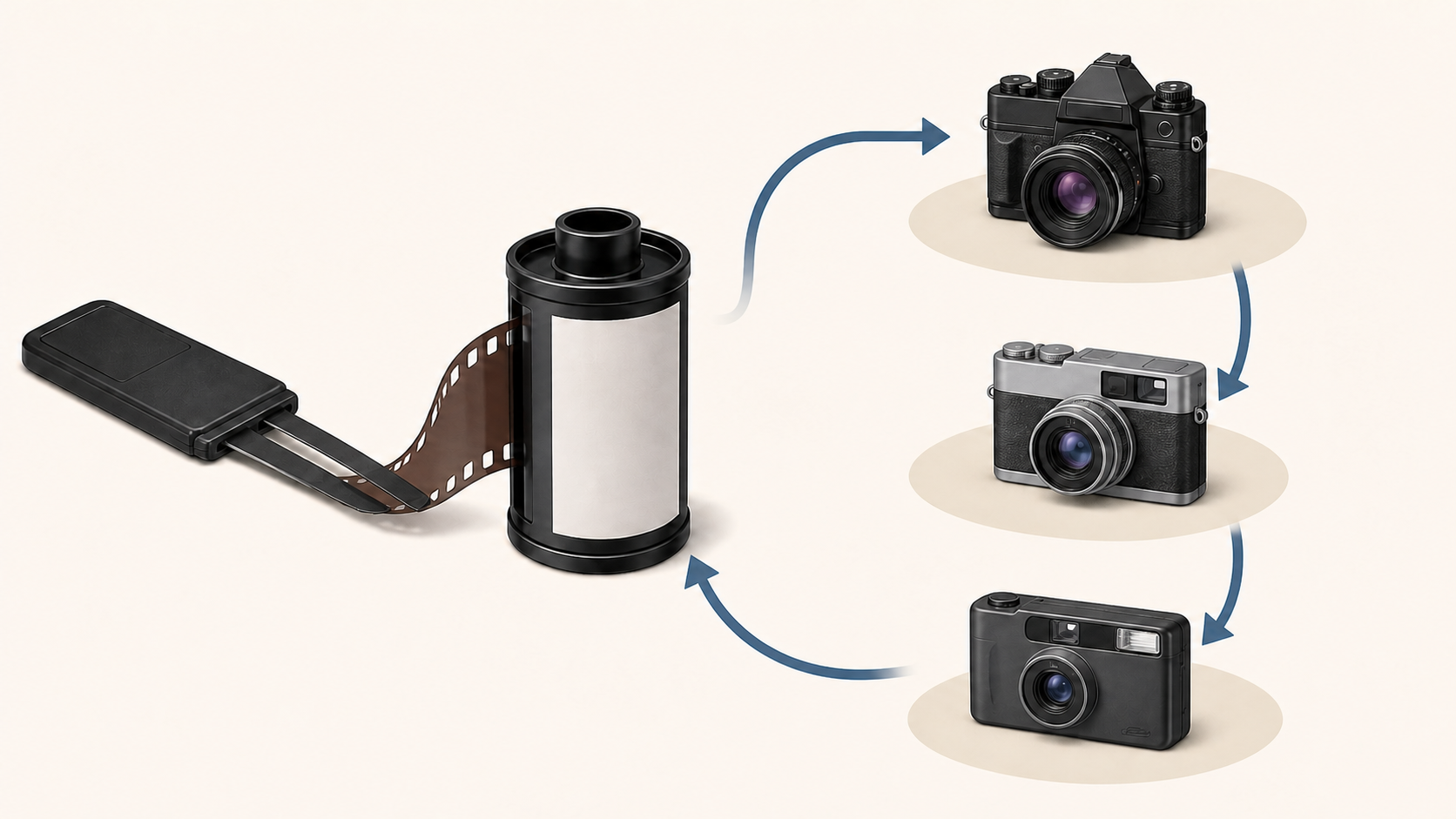 フィルムカメラの検品用フィルムとフィルムピッカーを使い回す流れ