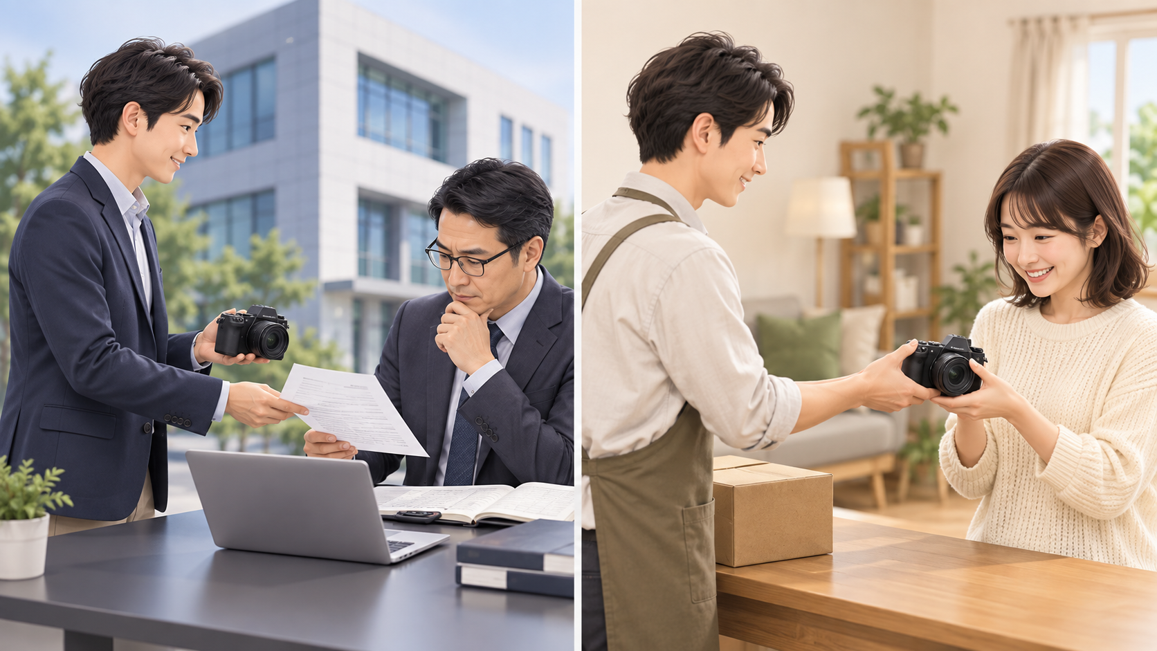 BtoBではインボイス番号が取引に影響しやすく、一般消費者へ売るBtoCでは影響が小さい比較図