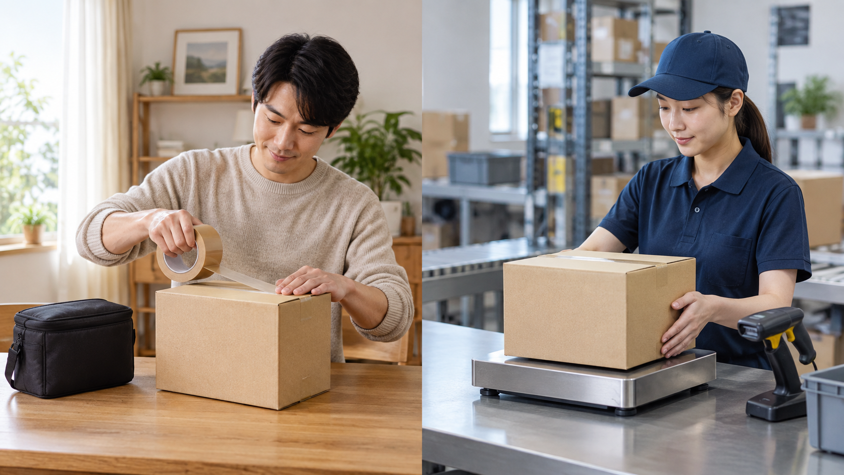 カメラ発送を自分で行う場合と外注倉庫に任せる場合の比較